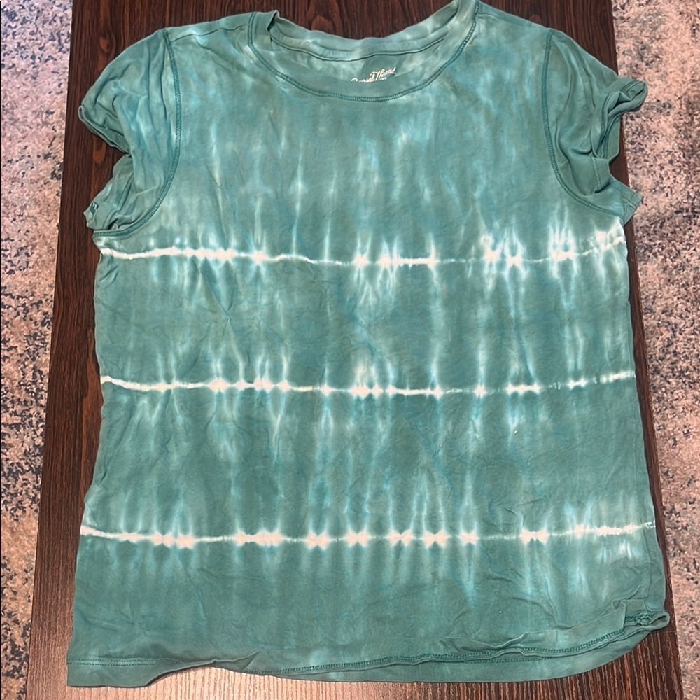 Universal Thread Green Tie Dye Short Sleeve Tee Women's Medium